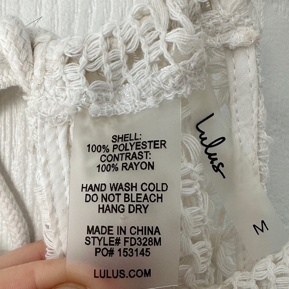 Lulu's Ivory Crochet Maxi Dress - Picture 2 of 4